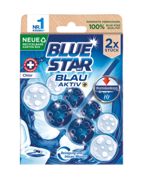 Blue Star Blau­ Aktiv Chlor Duopack, WC­ Einhaenger, 104g